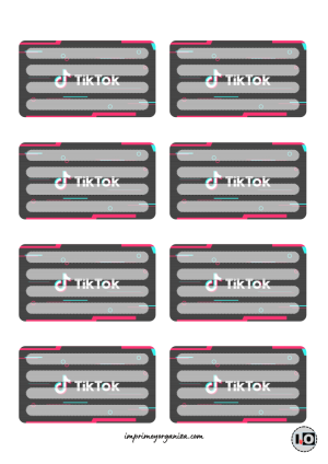 Etiquetas Tik Tok